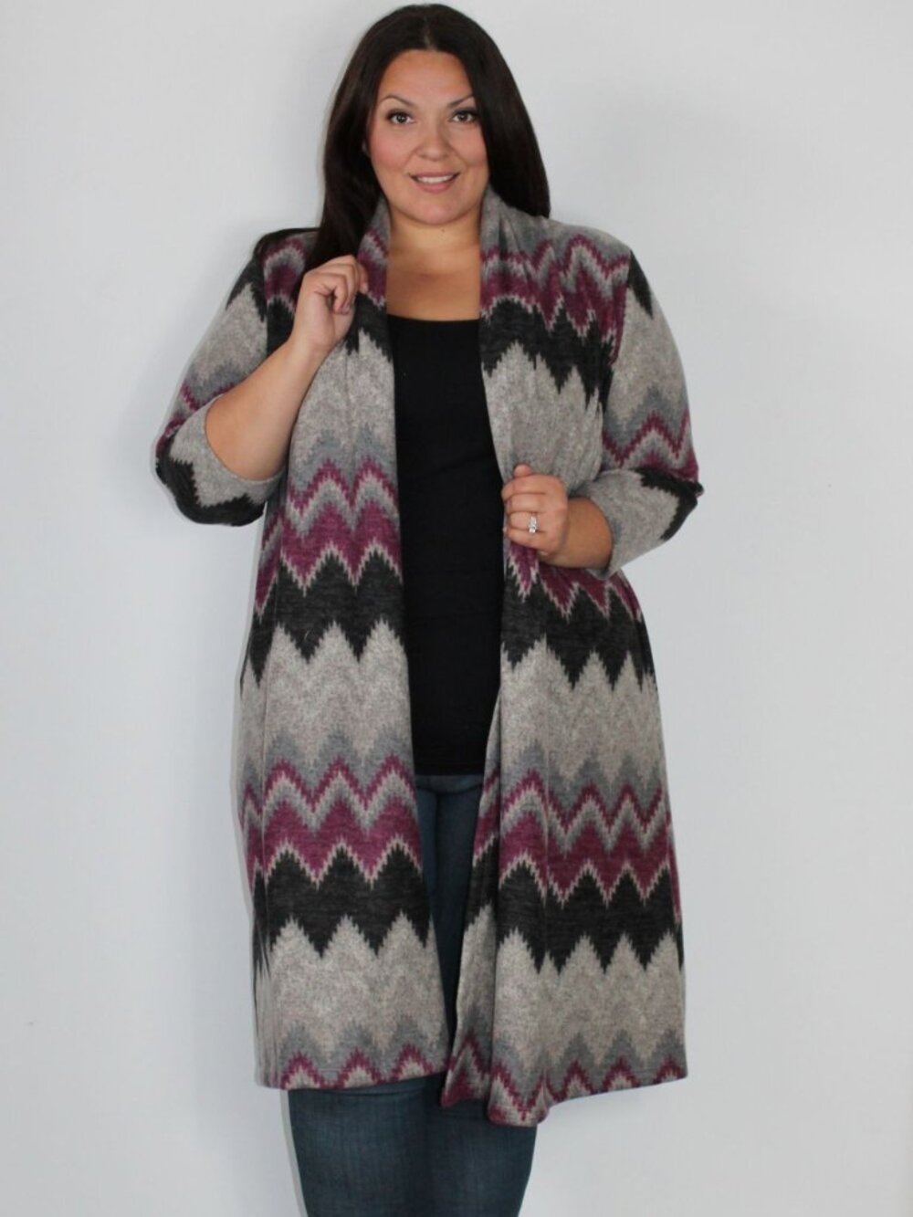 Plus Size Long Cardigan 6X